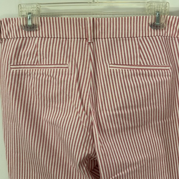 Old Navy Pixie Mid rise Ankle Pant Size 10 Pink and White Stripes - Picture 5 of 5